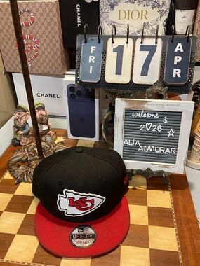 New Era Kansas City Chiefs Black Red 2 Tone Cap 59Fifty Fitted Limited Edition